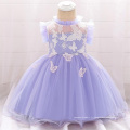 Robe de robe de fête pour enfants violet